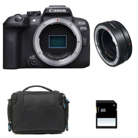 Câmara Mirrorless Canon EOS R10 24.2MP IS RF-S 18-150mm STM WiFi Ecrã tátil