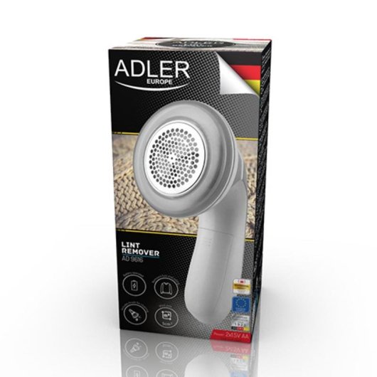 Rasuradora de pelusa Adler AD 9616 Blanco Acero inoxidable Batería AA