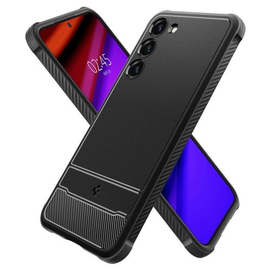 Funda para móvil Spigen Rugged Armor TPU Negra Antigolpes para Galaxy S23 6.1"