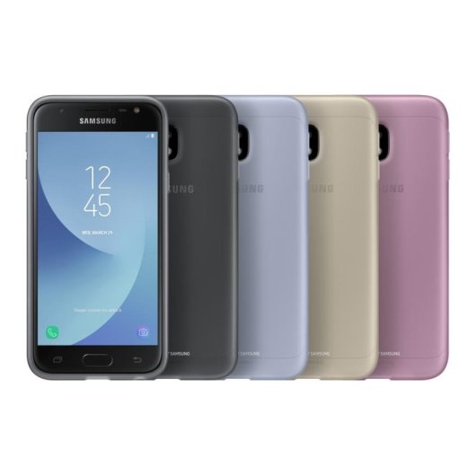 Capa Samsung EF-AJ330 Cover case Preta Antirriscos para J3 2017 5"