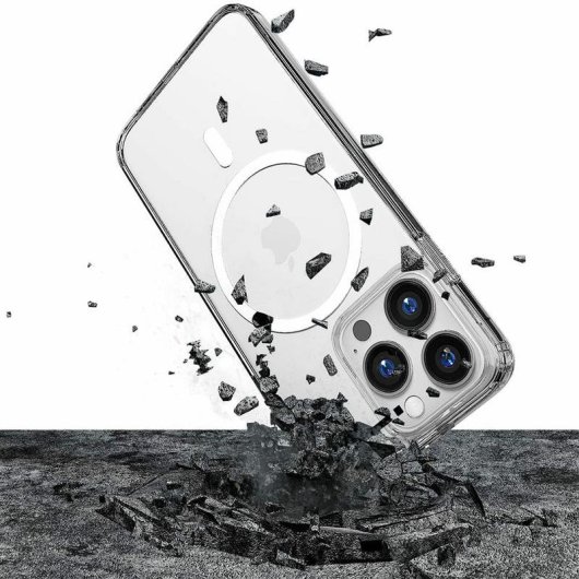 Funda para móvil 3MK MagCase Magnetica Silicone Trasparente per iPhone 15 Pro Max