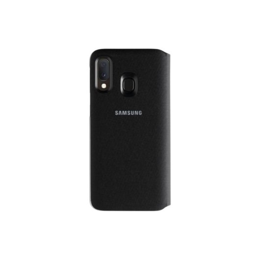 Capa para telemóvel Samsung EF-WA202 carteira preta com bolso para Galaxy A20e