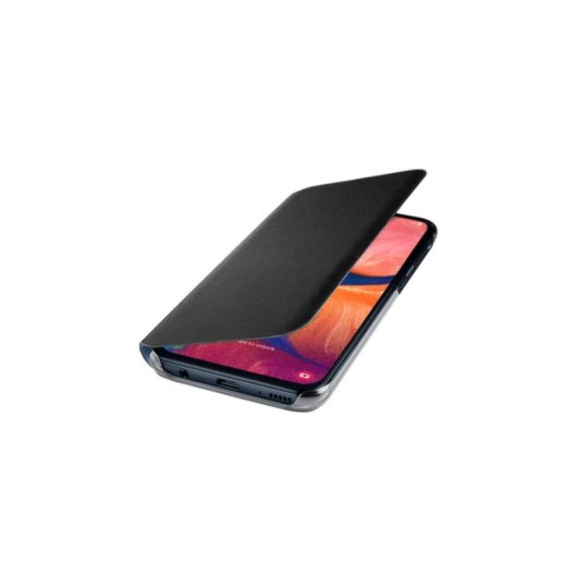 Capa para telemóvel Samsung EF-WA202 carteira preta com bolso para Galaxy A20e