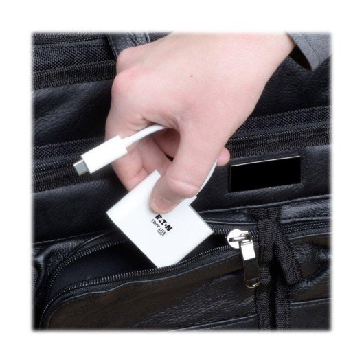 Adaptador USB-C a HDMI con Puerto USB-A y Carga PD, Blanco