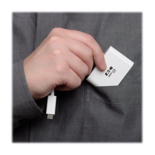 Adaptador USB-C a HDMI con Puerto USB-A y Carga PD, Blanco