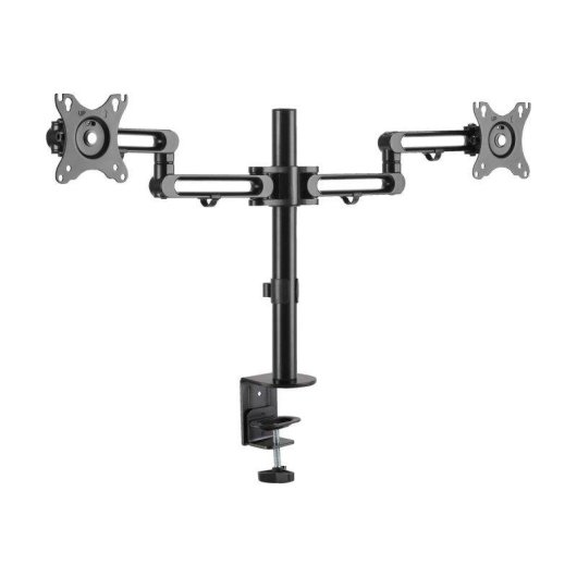 Eaton DDR1327SDFC-1 Support Moniteur Double Bras pour Bureau 13 à 27" VESA 75x75 à 100x100 Max 16Kg
