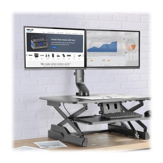 Eaton DDR1727DC Support Moniteur Double Bureau 17 à 27" VESA 75x75 à 100x100 Max 7Kg