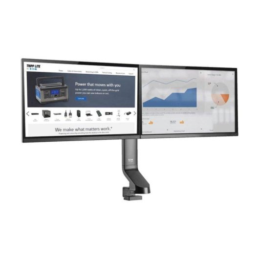 Eaton DDR1727DC Support Moniteur Double Bureau 17 à 27" VESA 75x75 à 100x100 Max 7Kg