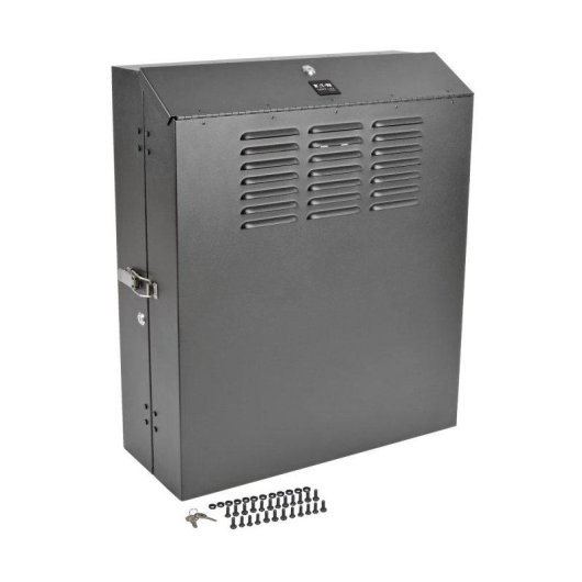SmartRack 4U Low-Profile Vertical-Mount Switch-Depth Wall-Mount Rack Enclosure Cabinet