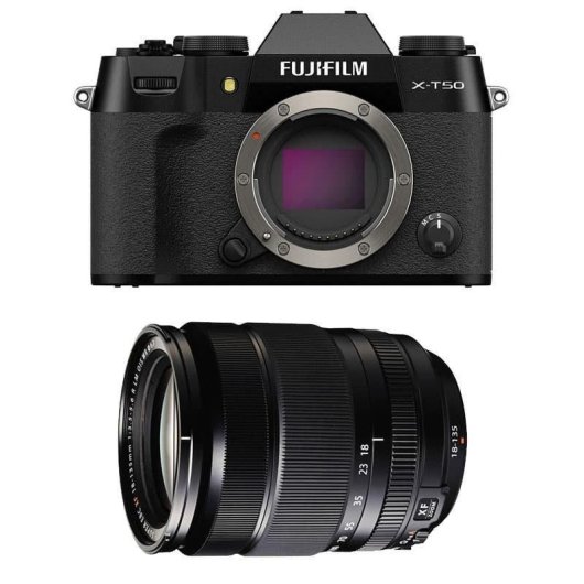 Appareil photo hybride Fujifilm X-T50 40,2MP Bluetooth 18-135mm WiFi Autofocus avancé
