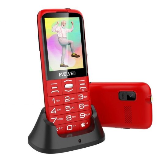 Teléfono móvil Evolveo EasyPhone Dual SIM 2.8" Rojo
