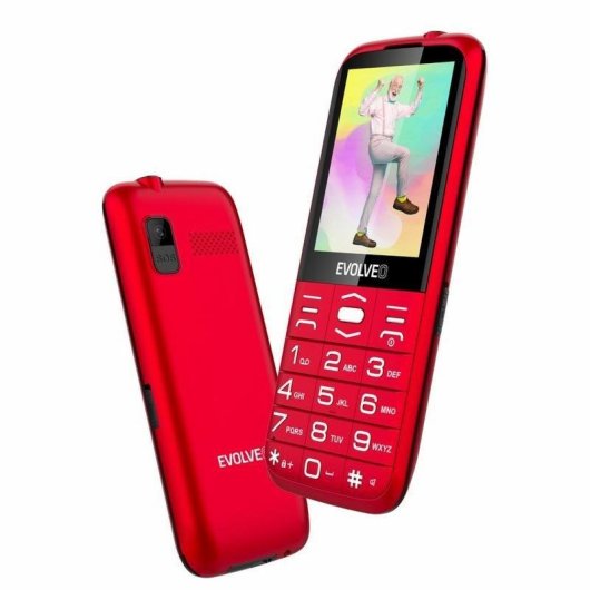 Teléfono móvil Evolveo EasyPhone Dual SIM 2.8" Rojo