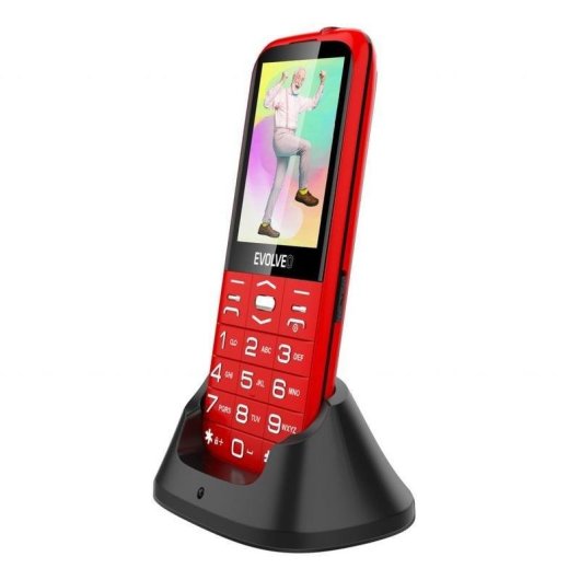 Teléfono móvil Evolveo EasyPhone Dual SIM 2.8" Rojo