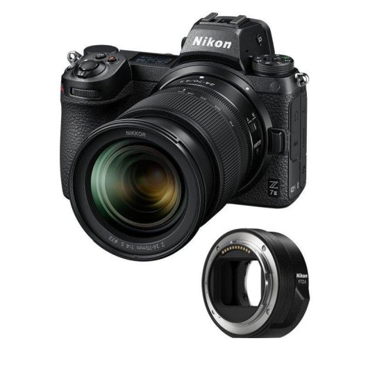 Appareil photo hybride Nikon Z7 II 45,7MP Plein Format 24-70mm Bluetooth Wi-Fi Stabilisation 5 axes