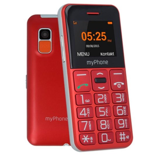 Móvil myPhone Halo Easy 2G 1.7" Gris Rojo SIM única
