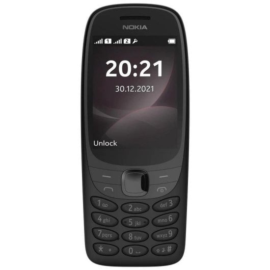 Téléphone Nokia 6310 2G Dual SIM 2.8" Noir 16MB 8MB