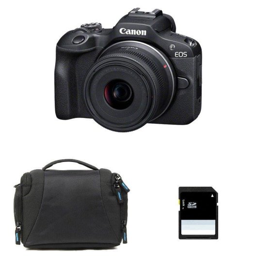 Fotocamera Mirrorless Canon EOS R100 24.1MP WiFi 18-45mm RF-S IS STM