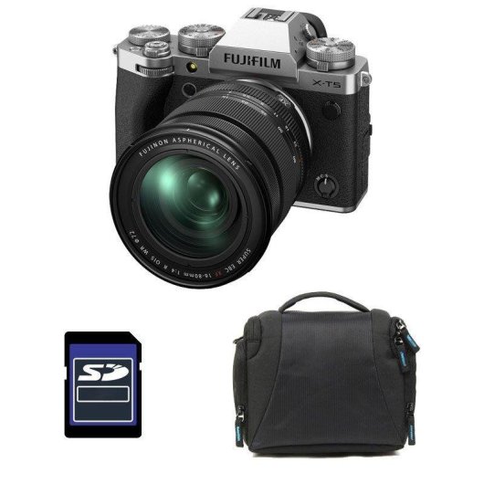 Appareil photo mirrorless Fujifilm X-T5 40.2MP 16-80mm WiFi Bluetooth