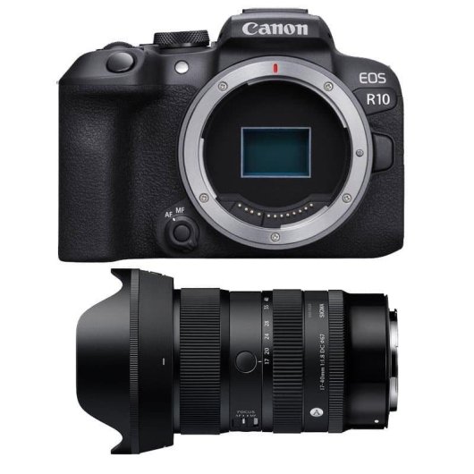 Fotocamera Mirrorless Canon EOS R10 24.2MP Sigma 17-40mm F1.8 WiFi