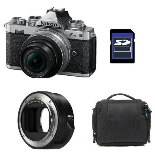 Appareil photo mirrorless Nikon Z Fc 20.9MP 16-50mm Argent WiFi