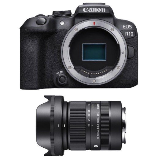 Câmara Mirrorless Canon EOS R10 24.2MP RF-S 18-50mm F2.8 WiFi