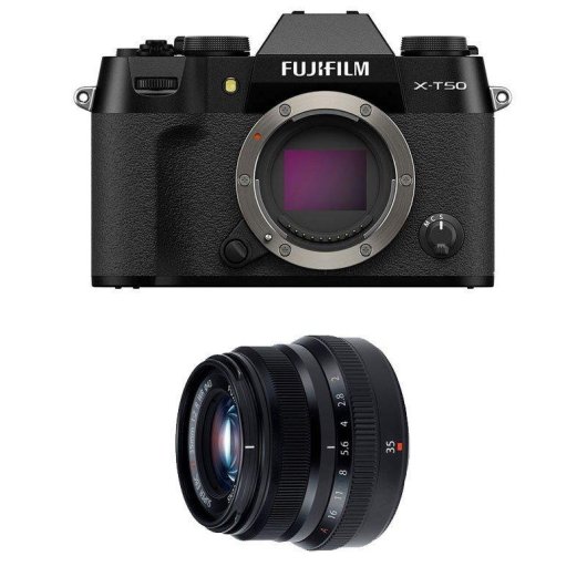 Fotocamera mirrorless Fujifilm X-T50 40,2MP WiFi 35mm f/2 stabilizzazione integrata