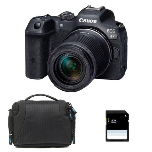 Fotocamera Mirrorless Canon EOS R7 RF-S 18-150mm IS STM 32,5MP WiFi Bluetooth Stabilizzazione 5 assi