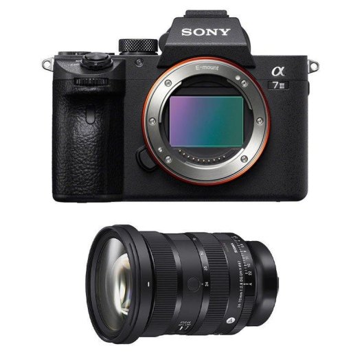 Câmara Mirrorless Sony Alpha 7 III 24MP Full-Frame 24-70mm WiFi USB-C