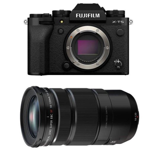 Câmara Mirrorless Fujifilm X-T5 40.2MP 18-120mm Estabilização 5 eixos WiFi