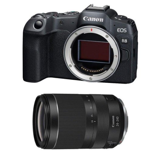 Câmara Mirrorless Canon EOS R8 24.2MP 24-240mm Sensor Full-Frame WiFi Bluetooth