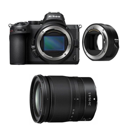 Appareil photo mirrorless Nikon Z5 24.3MP 24-70mm F4 Full-Frame WiFi Bluetooth