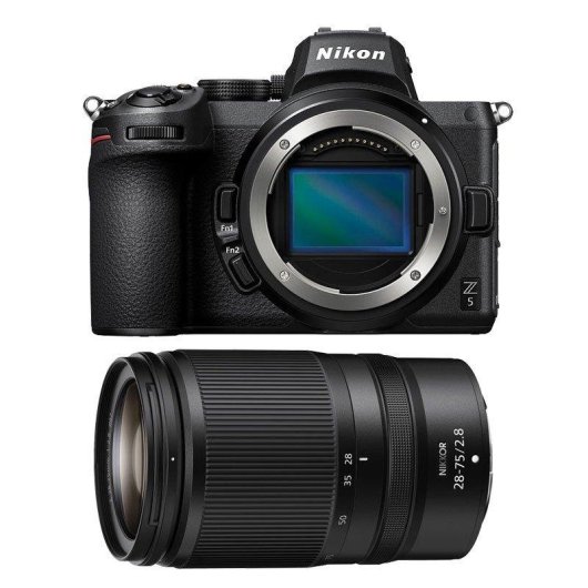 Fotocamera Mirrorless Nikon Z5 24,3MP 28-75mm F/2.8 Sensore Full-Frame WiFi Bluetooth