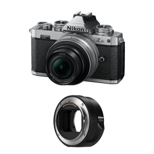 Appareil photo mirrorless Nikon Z Fc 20.9MP 16-50mm Adaptateur FTZ II WiFi