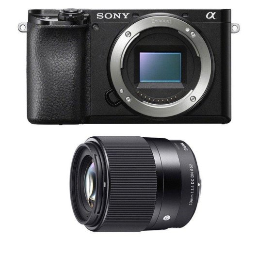 Fotocamera Mirrorless Sony Alpha 6100 24MP 4K 30mm WiFi