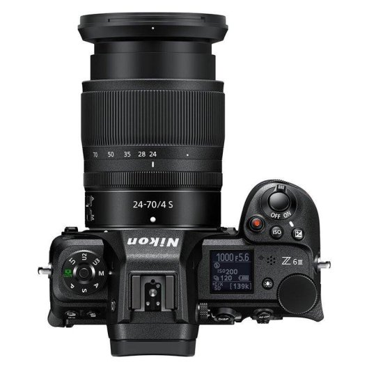 Câmara Mirrorless Nikon Z6 III 24,5MP 24-70mm F4 S Sensor Full-Frame
