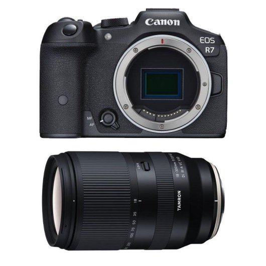 Fotocamera Mirrorless Canon EOS R7 32.5MP 18-300mm Stabilizzazione WiFi Bluetooth
