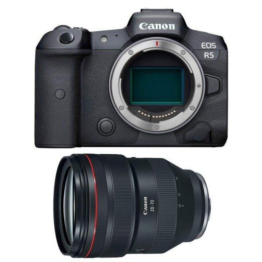 Câmara Mirrorless Canon EOS R5 45MP 28-70mm Sensor Full-Frame WiFi Bluetooth