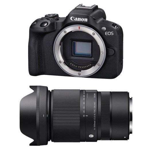 Fotocamera Mirrorless Canon EOS R50 24.2MP 16-300mm WiFi Bluetooth