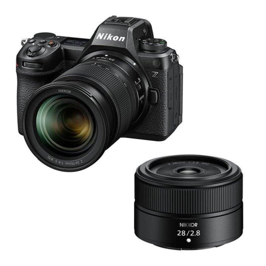 Cámara Mirrorless Nikon Z6 III 24.5MP Sensor Full-Frame + Objetivo Z 24-70mm F4 S + Z 28mm F2.8