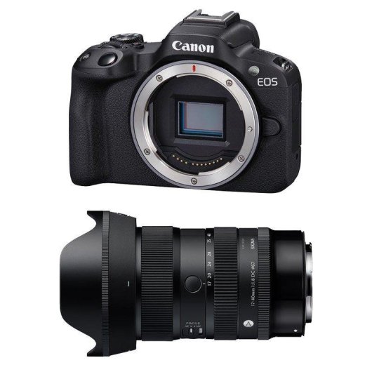 Appareil photo Mirrorless Canon EOS R50 24.2MP 17-40mm F1.8 WiFi Bluetooth
