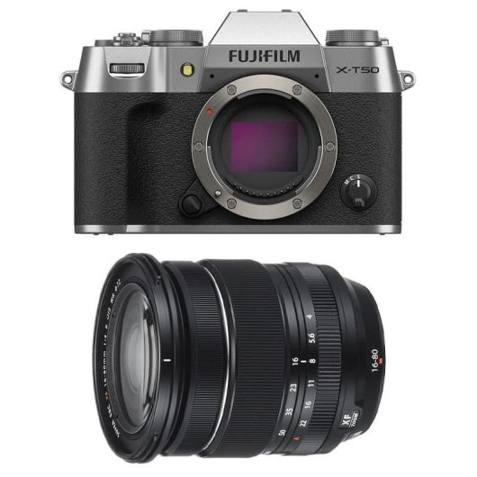 Appareil photo hybride Fujifilm X-T50 40,2MP Bluetooth 16-80mm WiFi Autofocus avancé