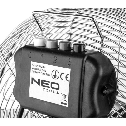 Ventilador de Sobremesa Neo Tools 90-009 Compacto 1 Velocidad para Espacios Reducidos