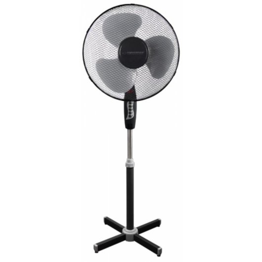 Ventilateur sur Pied Esperanza EHF001KE 50W 40cm 3 Vitesses Oscillation Hauteur Réglable Protection Surchauffe