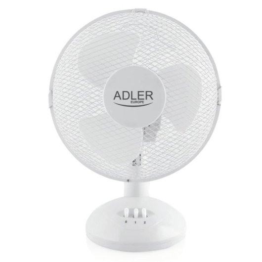 Ventilador de Sobremesa Adler AD 7302 35W 2 Velocidades Oscilación 23cm Ultra Silencioso Bajo Consumo