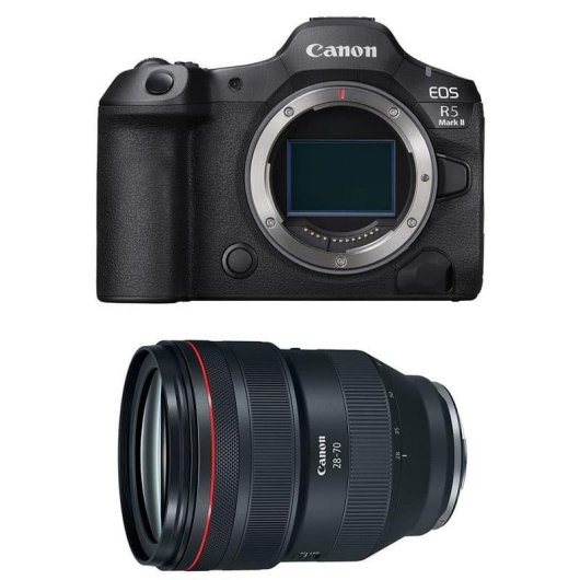 Cámara Mirrorless Canon EOS R5 Mark II 45MP 8K 28-70mm Sensor Full-Frame WiFi Bluetooth