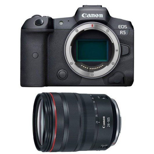 Câmara Mirrorless Canon EOS R5 45MP 24-105mm Sensor Full-Frame WiFi Bluetooth
