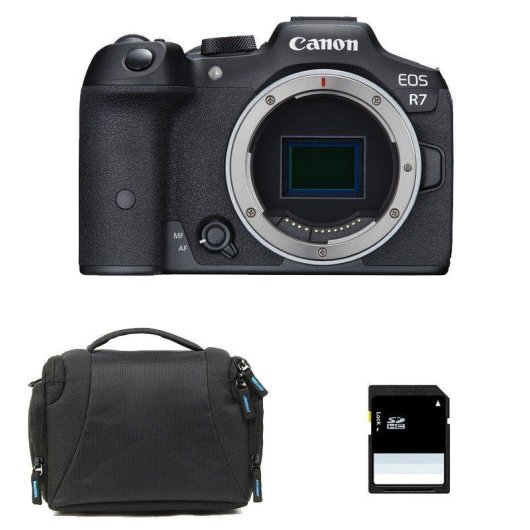 Câmara Mirrorless Canon EOS R7 32.5MP APS-C Estabilização 4K WiFi