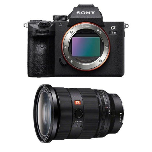 Câmara Mirrorless Sony Alpha 7 III 24MP 24-70mm F2.8 GM II Sensor Full-Frame
