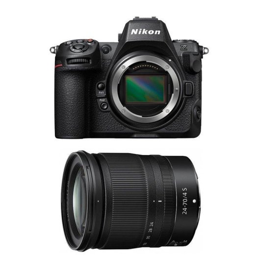 Cámara Mirrorless Nikon Z8 45.7MP 8K 24-70mm F/4 Sensor Full-Frame USB-C WiFi