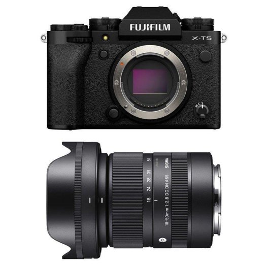 Appareil photo mirrorless Fujifilm X-T5 40.2MP 6.2K 18-50mm WiFi Bluetooth
